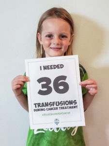 Layla received 36 transfusions