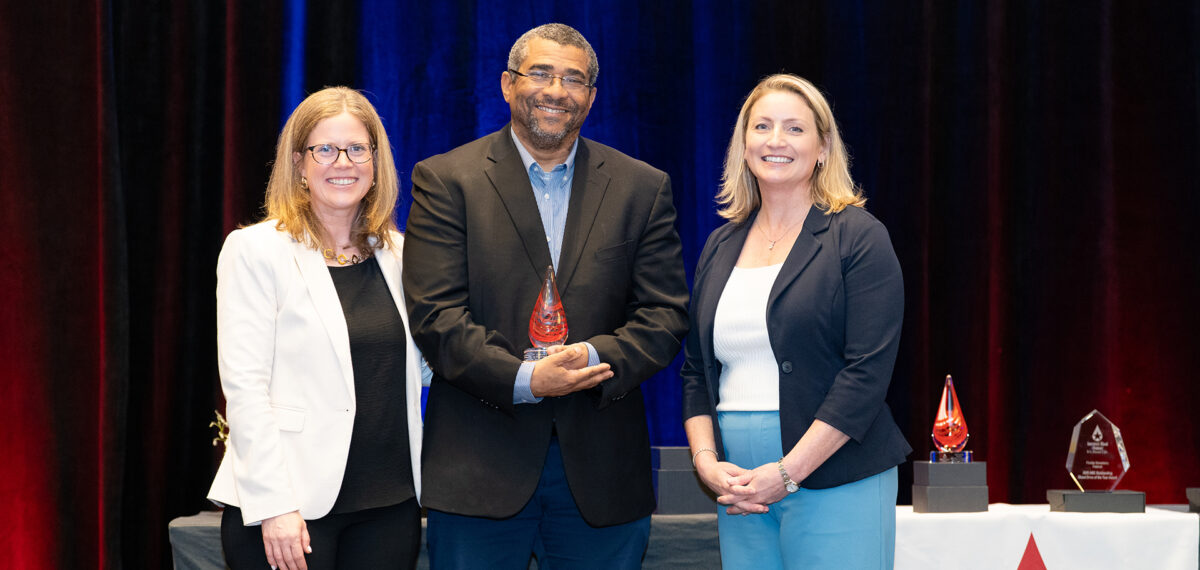 Juan Cotto accepts America's Blood Centers' 2026 Blood Community Advocate of the Year award