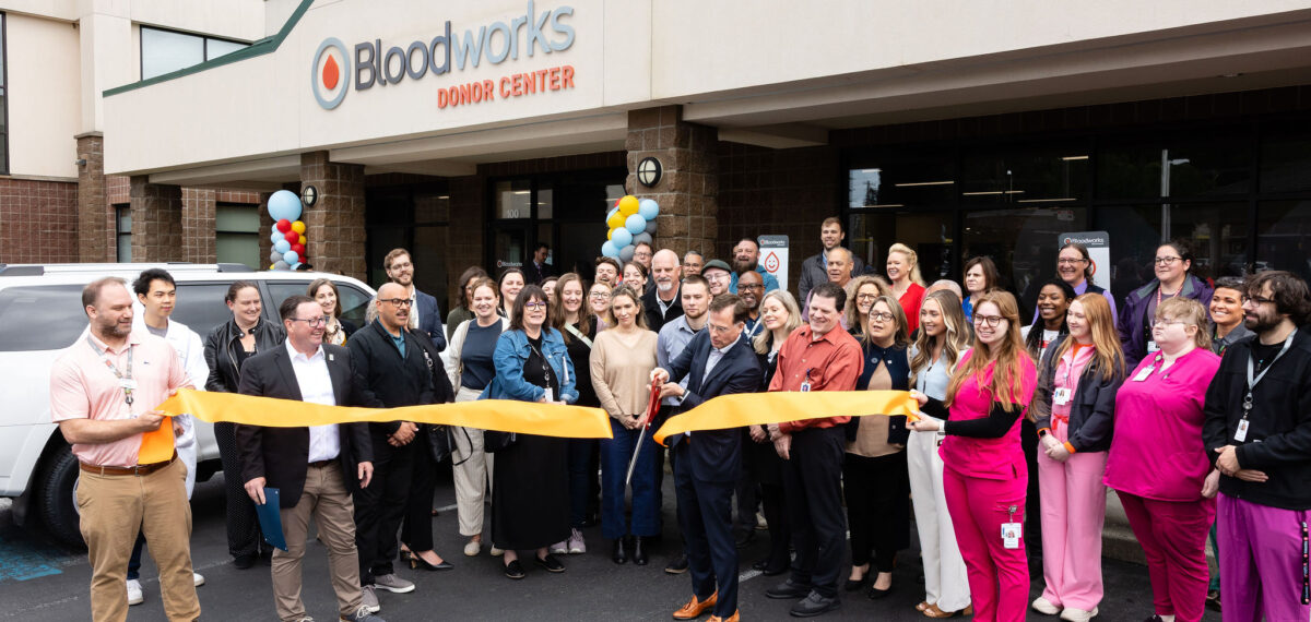 Bloodworks Tacoma Donor Center ribbon cutting